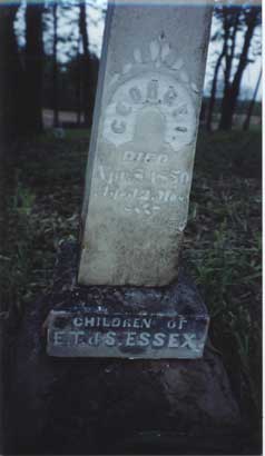 shared stone of George I. Essex and Sarah A. Essex