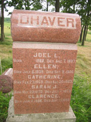 Ohaver Family Monument erected after 1902