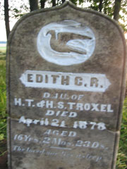 Edith C. R. Troxel, repaired stone